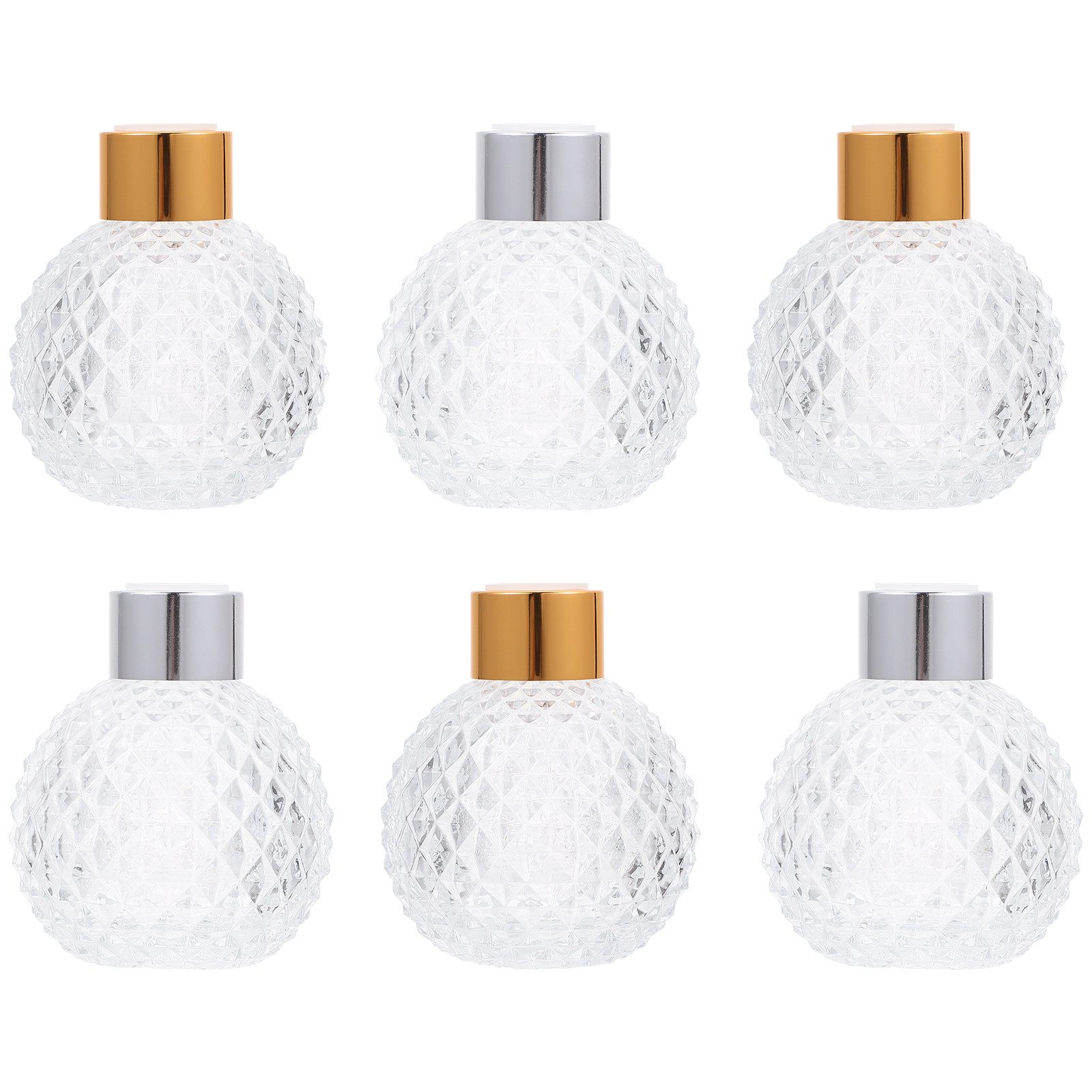Perfume Fragrance Bottle - 6Pcs Empty Glass Fragrance Bottles Perfume
