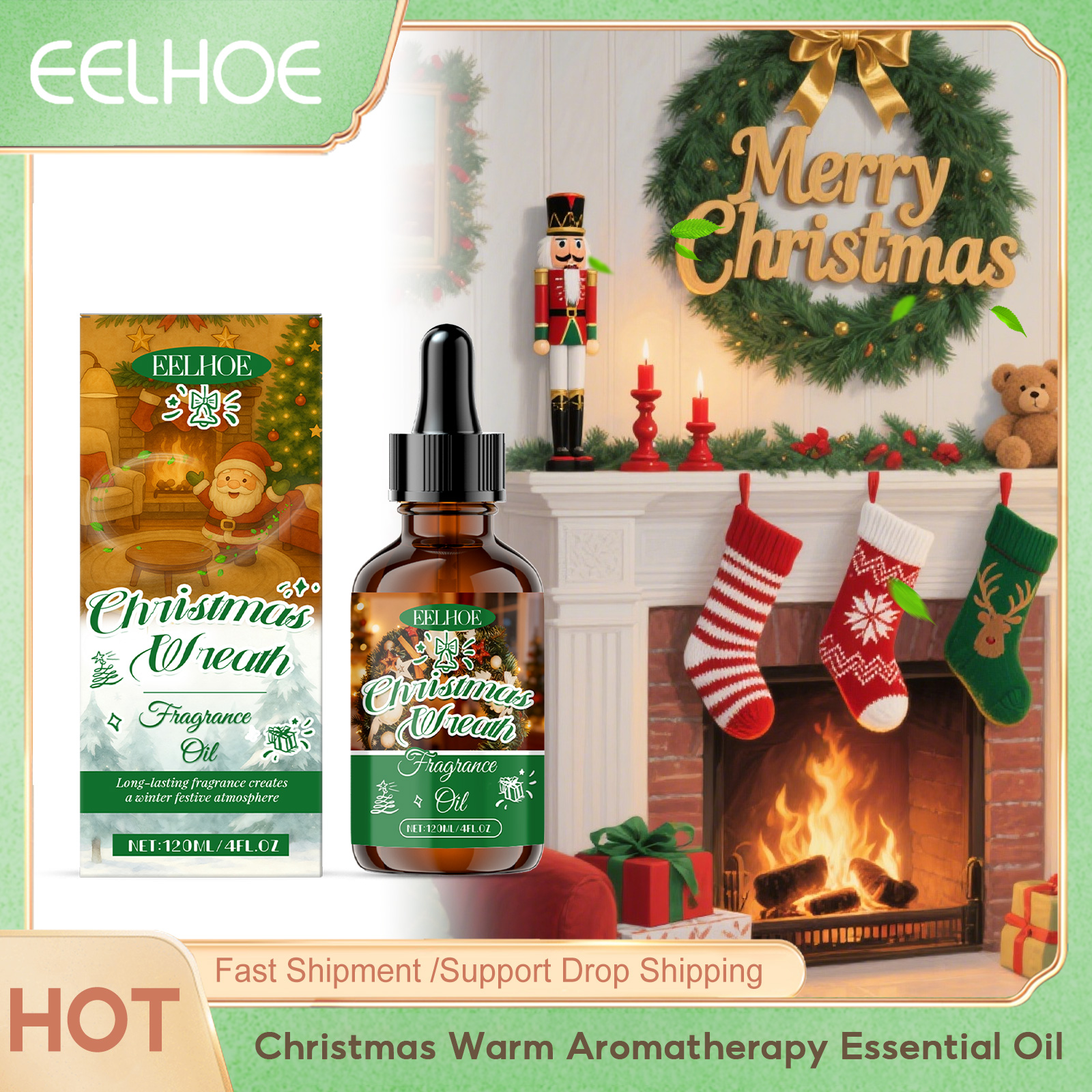 Perfume Fragrance Bottle - Eelhoe Christmas Warm Aromatherapy Essential Oil