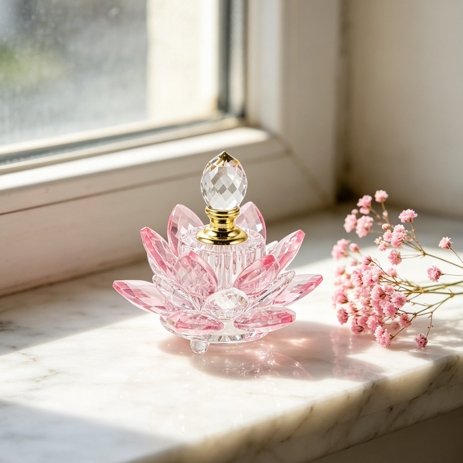 Refillable Crystal Lotus Flowe – Perfume Fragrance Bottle Bewertung und Preis