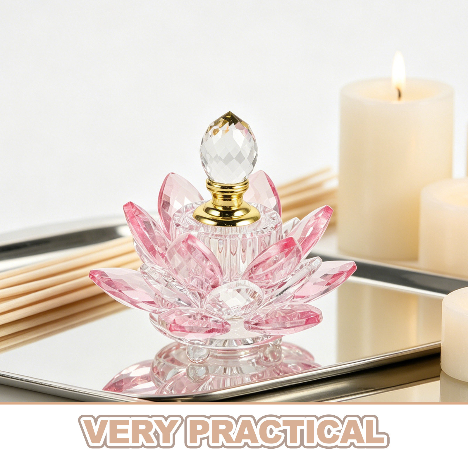 Refillable Crystal Lotus Flowe – Perfume Fragrance Bottle Bewertung und Preis